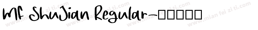 MF ShuJian Regular字体转换